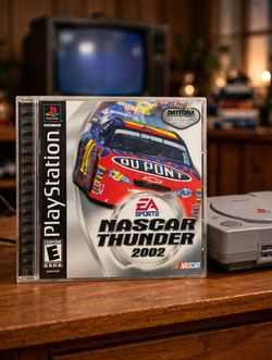 NASCAR Thunder 2002 PlayStation PS1 EA Sports Racing Video Game USA Discontinued