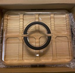 New Cheese Board With Transparent Acrylic Lid