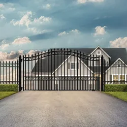 Prague Driveway Gate 12' × 6' — $7,820 installed | Timeless Prague styling