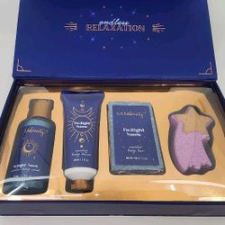 Ulta Beauty Midnight Moments 4 Piece Bath Gift Set Body Wash Lotion Bar Bomb NEW