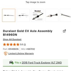 2018 FORD EXPLORER PASSENGER SIDE CV AXLE