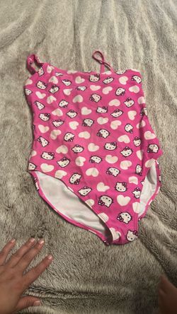 Pink Hello Kitty bathing suit, girls XL