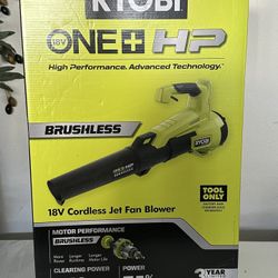 RYOBI ONE+ HP 18V Brushless 110 MPH 350 CFM Cordless Variable-Speed Jet Fan Leaf Blower (Tool Only)