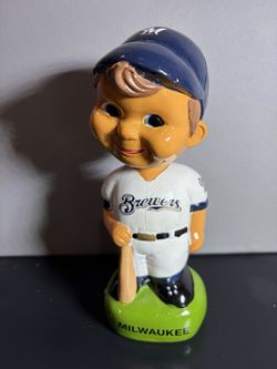 Vintage - Milwaukee Brewers Bobblehead 2014 Bob “Bullhead” Bruer MLB