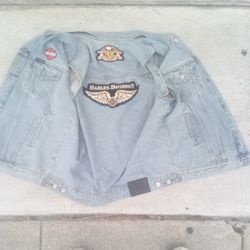 Harley Davidson jean vest