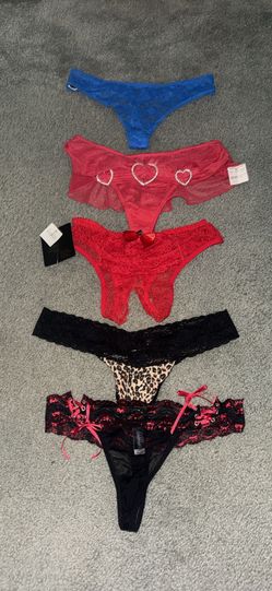 Brand new women’s large Frederick’s of Hollywood very sexy thongs ( lot of 5)