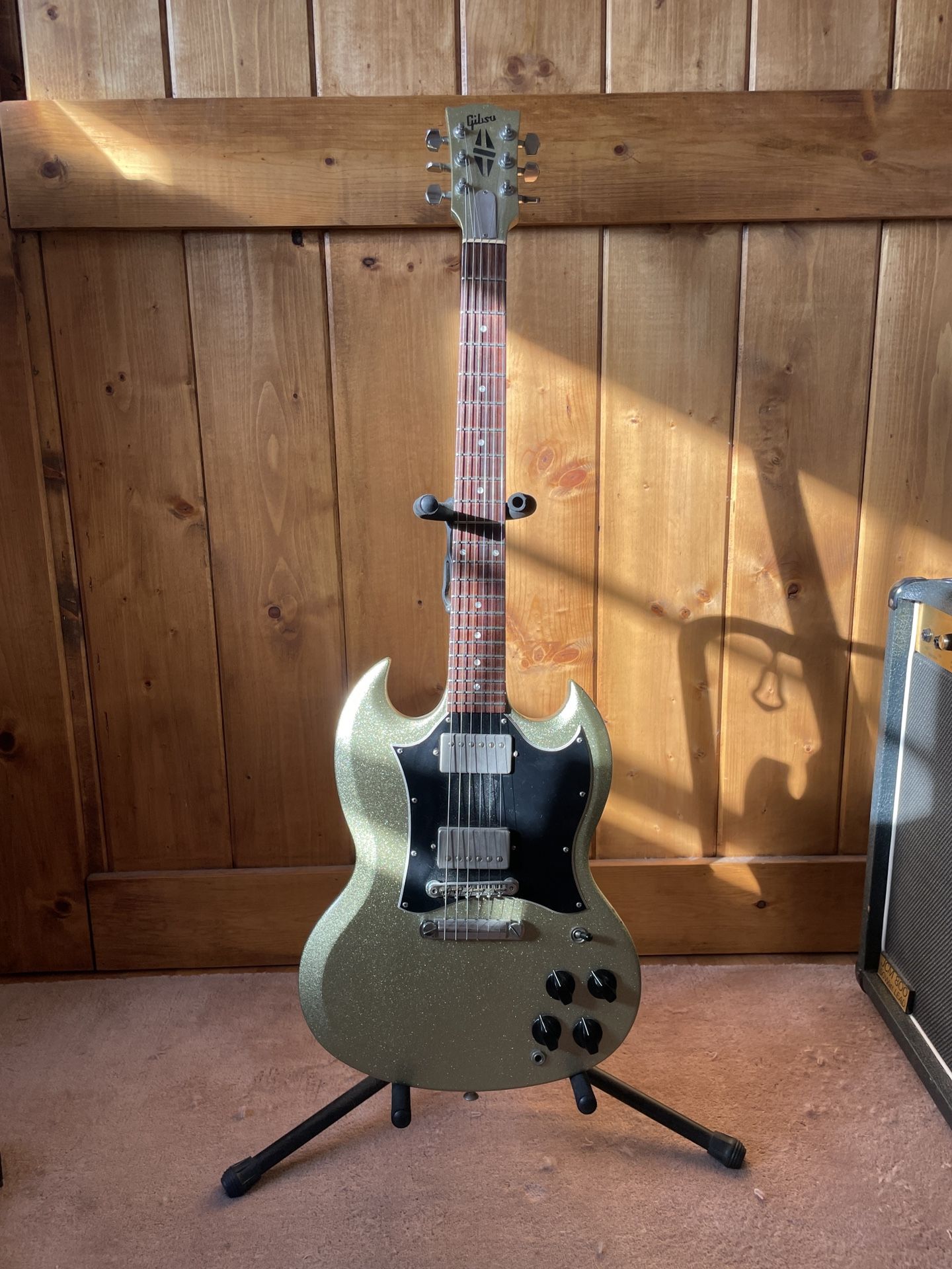1998 Gibson SG Special Chrome Champagne Sparkle Guitar