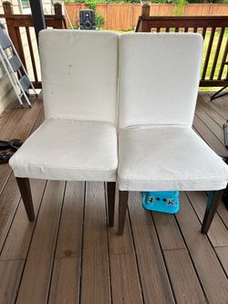 2 Ikea Hendriskal Chairs