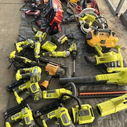 Milwaukee Dewalt Ryobi Tools 