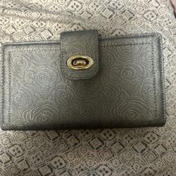 Rose Garden French Grey Wallet New