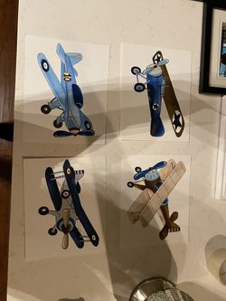 4 Airplane paintings