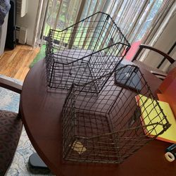 Brand New 2 Metal Wire Baskets Each $30