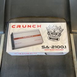 CRUNCH 2100 watts amplifier 1 channel bass amplifier