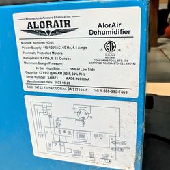 AlorAir Sentinel HD55 Crawl Space / Basement Dehumidifier