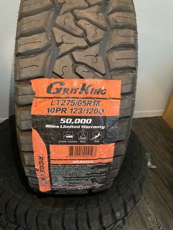 New tires of two 275/65/18 A/T