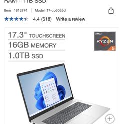 17.3 Touchscreen Laptop