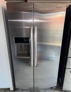 Kitchenaid stainless steel refrigerator and freezer