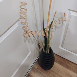 decorative floor vases and arrangement