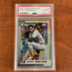 2025 Topps 1990 Chrome Rickey Henderson #T90C-40