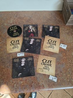 OZZY OSBOURNE AUTOGRAPHED PATIENT NUMBER 9 CD INSERT SIGNED With CD And Booklet