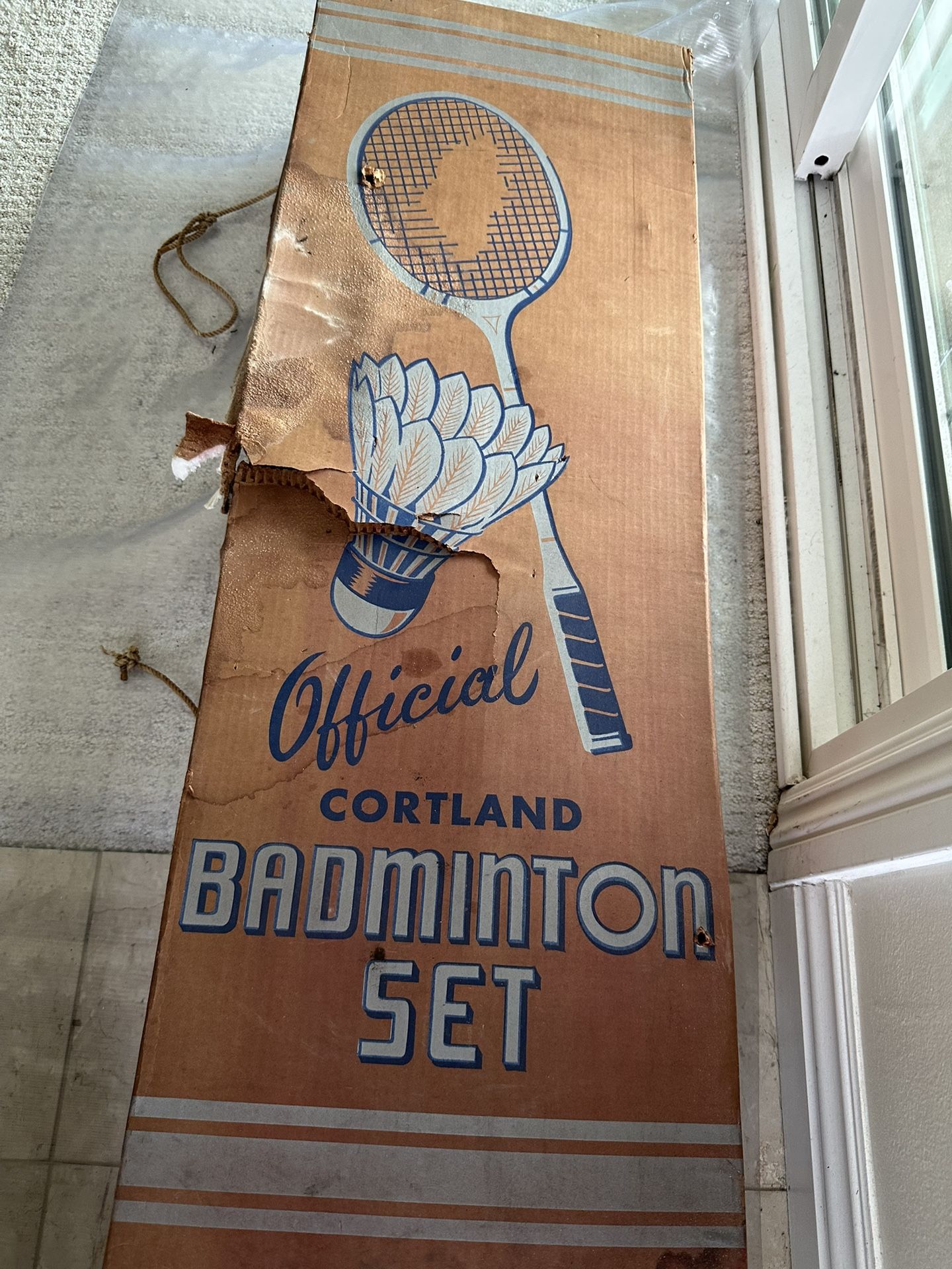 Vintage Badminton Set By Court land With Box