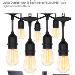 Solar String Outdoor Lights 60 Ft New In Box Pick Up In Pomona $35
