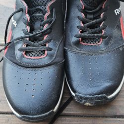 Reebok Black/Red Hi-Top Sneakers