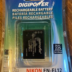  digipower Nikon EN-EL12 Rechargeable Camera Battery