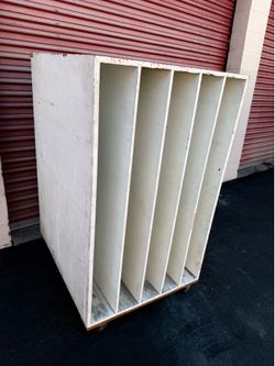 Matboard Storage Cabinet on wheels- 53"h x 36"w x 30"d