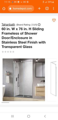 60× 76 Clear Glass. BRAND NEW..