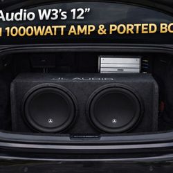 JL Audio 12W3v3-4 with Rockford Fosgate 1000Watt 
*Would Be Willing To Trade For Klipsch RP System*