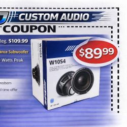 Alpine W10S4 Bass Line Series 10" Subwoofer 4-Ohm 750 Watts Speaker 🚨 Payment Options Available 🚨 No Credit Needed 🚨 