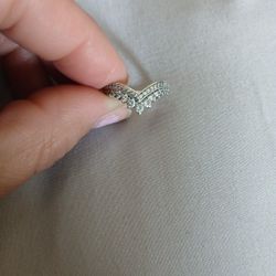 Pandora Princess Wishbone Ring