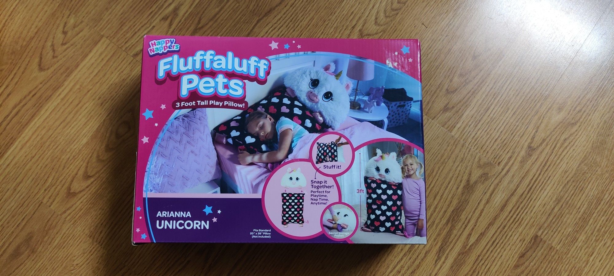 NEW Fluffaluff Pets 3 Foot Tall Play Pillow. $15 each.
I have two.
Fit standard 20" x 26" pillow (not included).