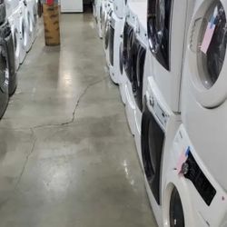 Quality refurbished appliances, refrigerator stove washers dryers, Stackables(Included warranty