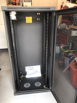 SmartRack 26U Low-Profile Switch-Depth Wall-Mount Rack Enclosure Cabinet