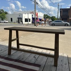 wooden bench