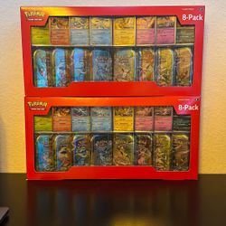 Pokemon Prismatic Evolutions 8-Pack Mini Tin Bundle (Costco Exclusive)