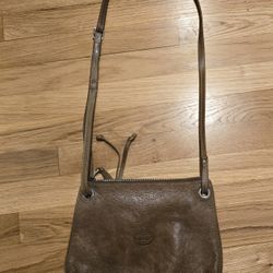 Roots Canada Tan Leather Crossbody 