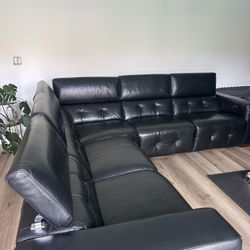 Z Galleries Sectional Leather Couch