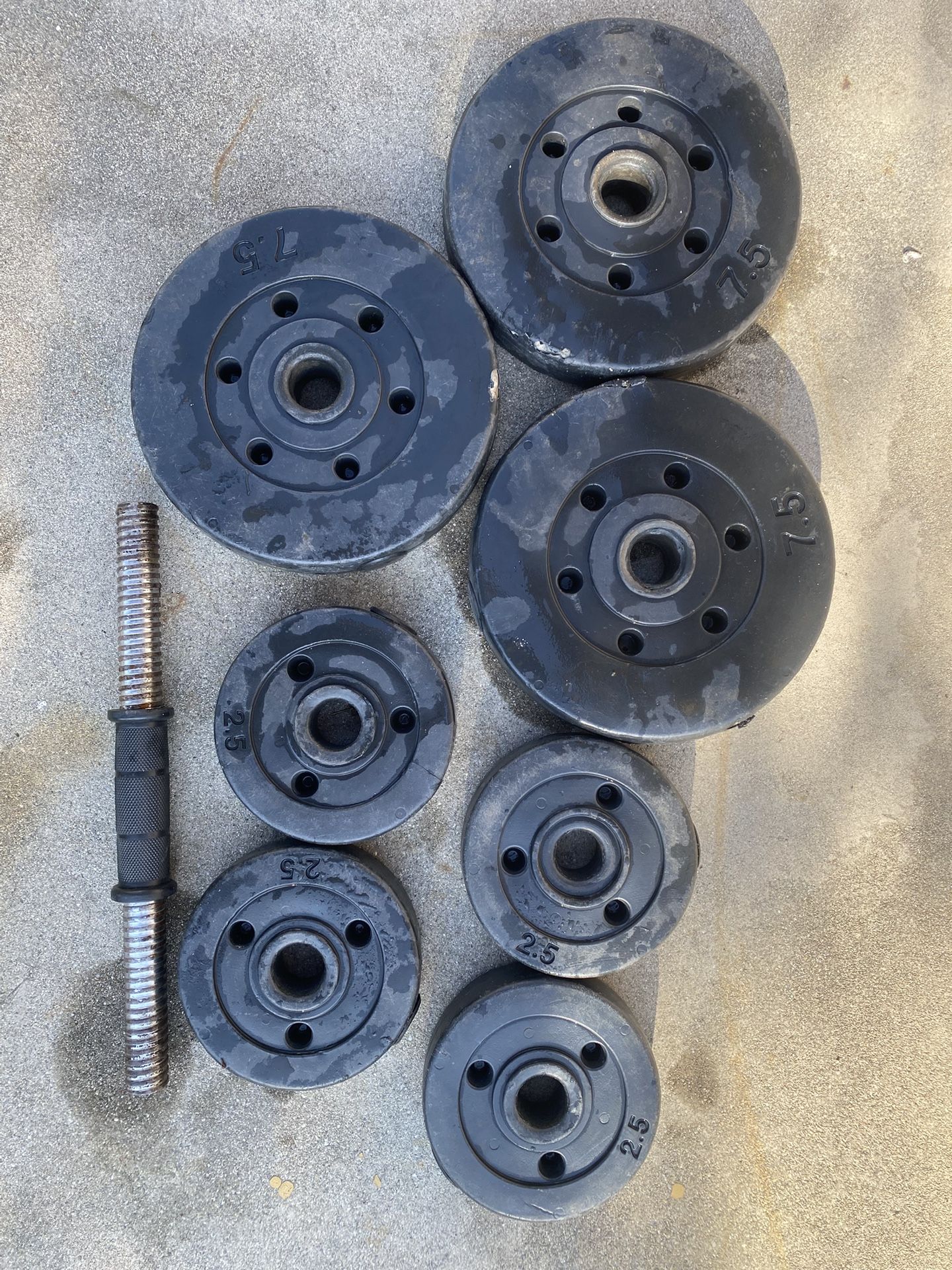 Cement Weights And Handlebar