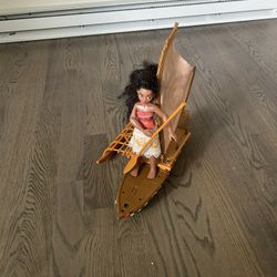 Moana Toy Figure And Boat