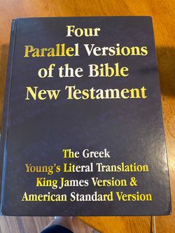 Hard cover Four Parallel Versions New Testament Bible