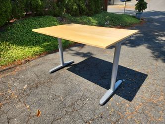 Desk with pine top 47"w x 31.5"d