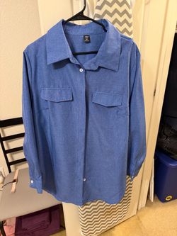 Denim button up