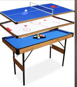 Billiards Table Ping Pong 🏓 And Hockey Multi Game Table 3-in-1 Brand New 