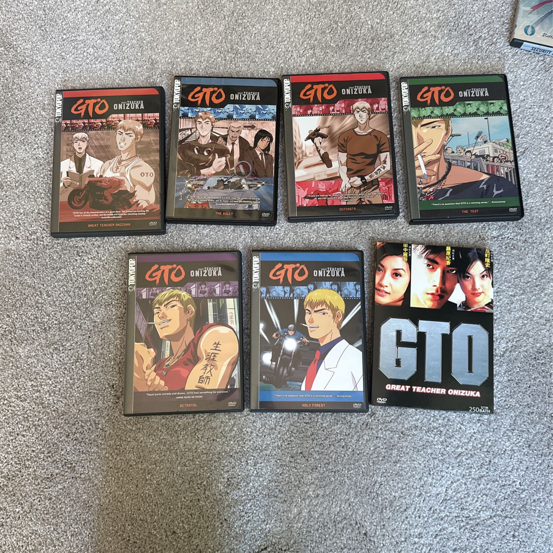Anime GTO DVDs 1-6 And Live Action