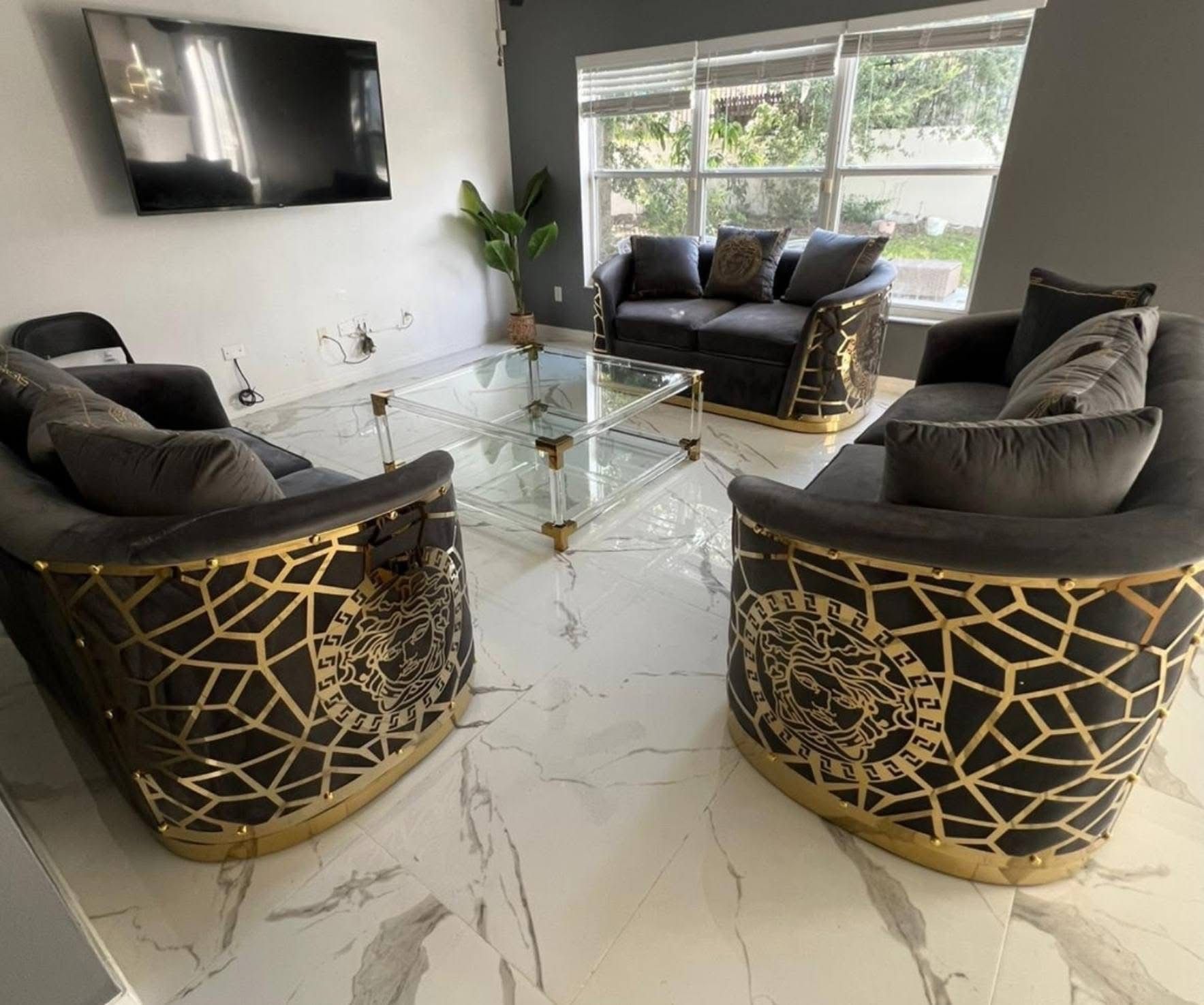 Sofa And Love Seat In Stock For Fast Delivery