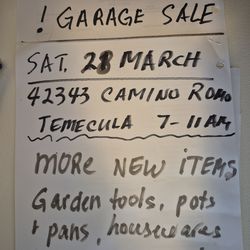 GARAGE SALE!!!