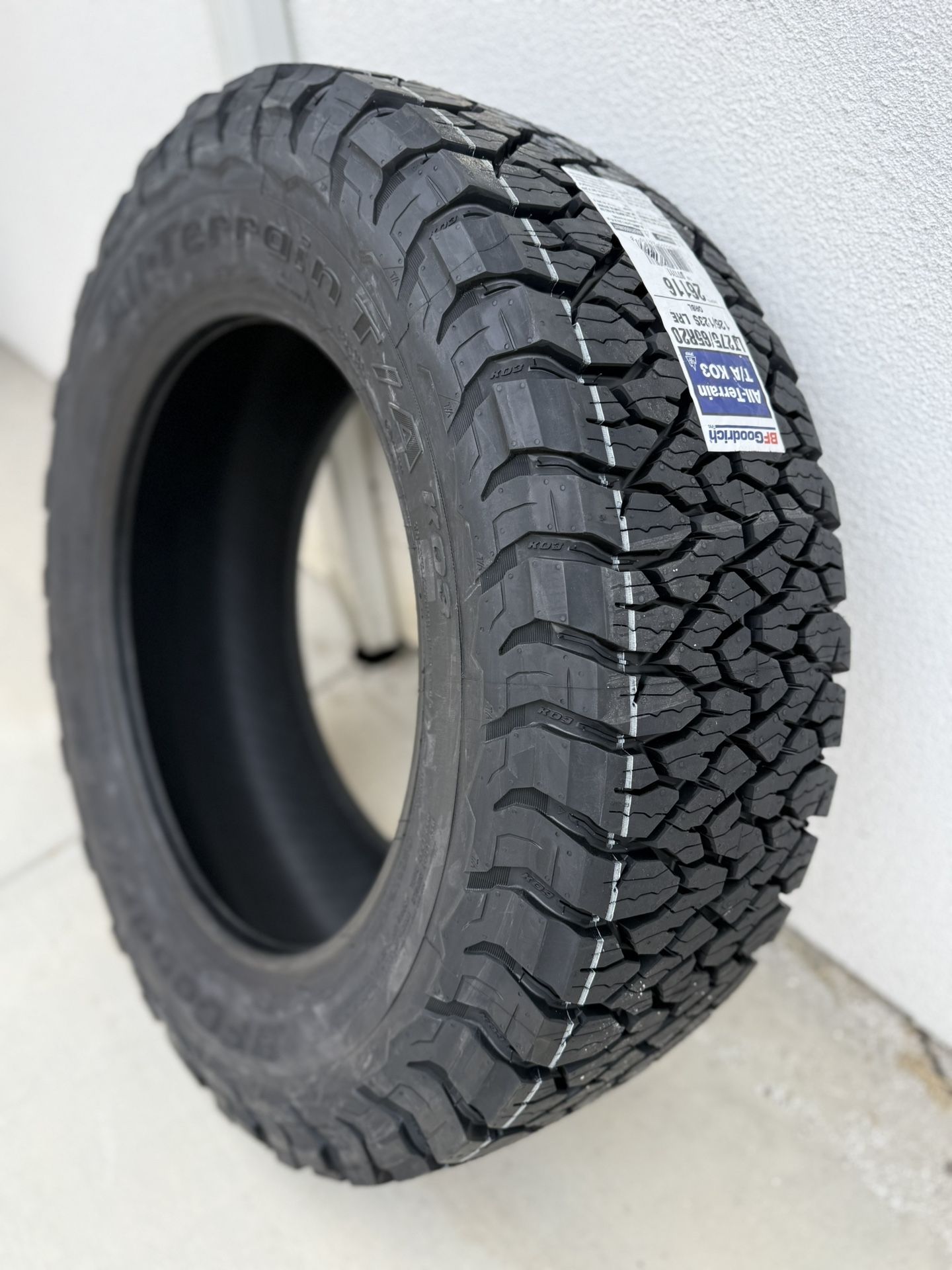 LT-275/65/20” BFGOODRICH K03” Load Range E. 10PLY.. $1350